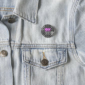 Knopf-Rosa-Schwarz-Muster der Abschlüsse-2012 Button (Beispiel)