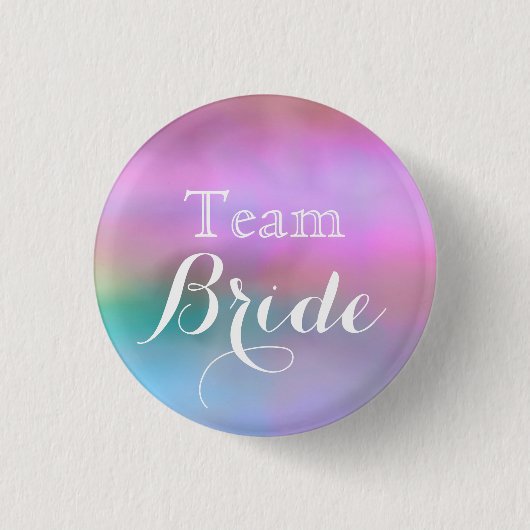 Knopf "Rosa White Wedding Team Bridge" Button (Vorderseite)