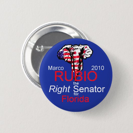 Knopf RUBIO-Senats-2010 Button (Vorne & Hinten)