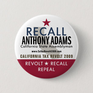 Knopf Rückruf-Anthonys Adams Button