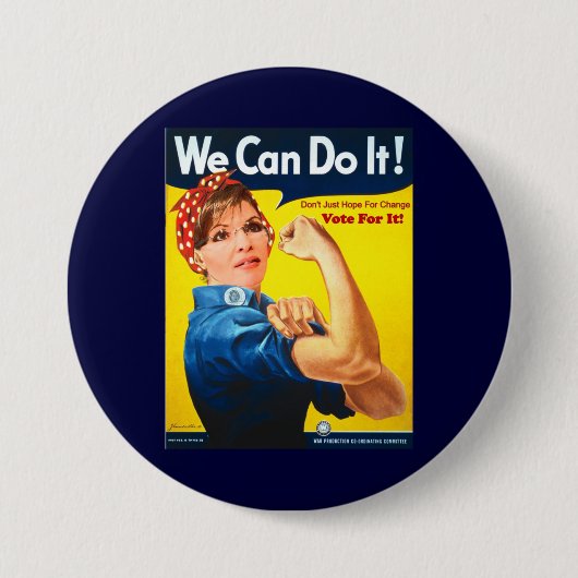 Knopf Sarahs Palin Button (Vorderseite)