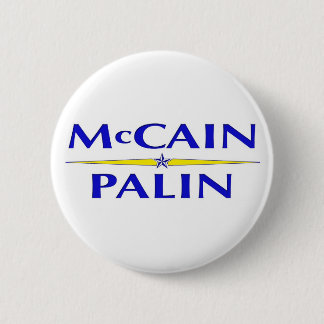 Knopf Sarahs Palin John McCain Button