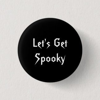 Knopf Schwarz-Weiß-Halloween-Party Button