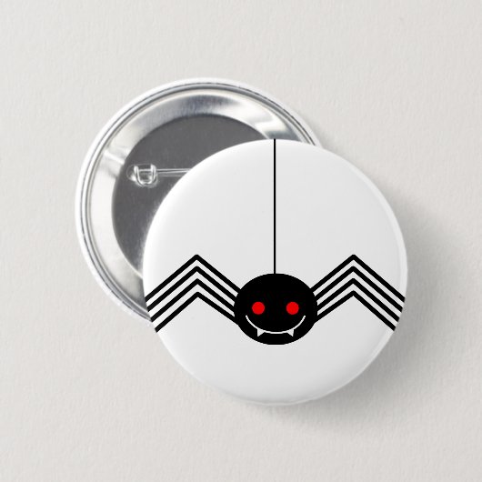 Knopf Schwarzer Spider Button (Vorne & Hinten)