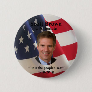 Knopf Scotts Brown (T-Shirt Buttonmagneten) Button