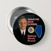 Knopf Senatorn-Dick Durbin Button (Vorne & Hinten)