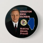 Knopf Senatorn-Dick Durbin Button (Vorderseite)