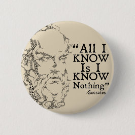 Knopf SOCRATES Sketicism Button