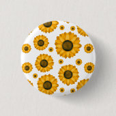 Knopf Sonnenblume Button (Vorderseite)