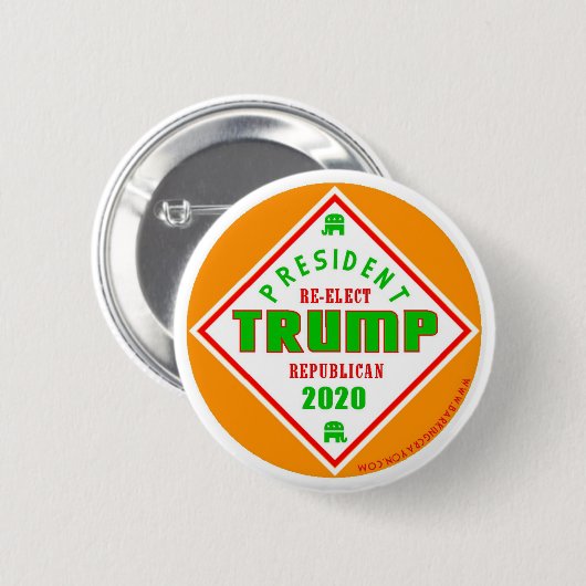 Knopf-Soßeart des Trumpfs 2020 politische Button (Vorne & Hinten)