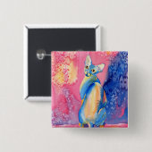 Knopf Sphynx Katzen-#2 Button (Vorne & Hinten)