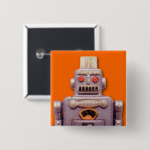 Knopf "Spielzeug-Roboter-Platz" Button (Vorne & Hinten)