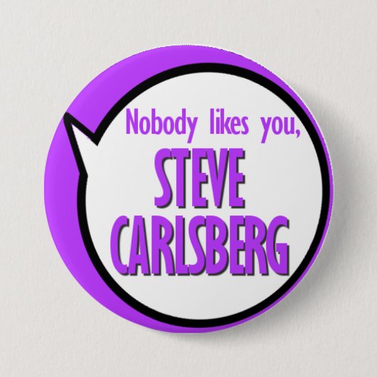 Knopf Steve Carlsberg Button (Vorderseite)