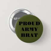 Knopf-stolzes Armee-Gör Button (Vorne & Hinten)