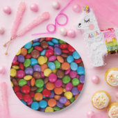 Knopf-Süßigkeit Pappteller (Party)