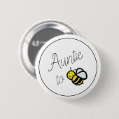 Knopf "Tante to Bee Baby" Button (Vorne & Hinten)
