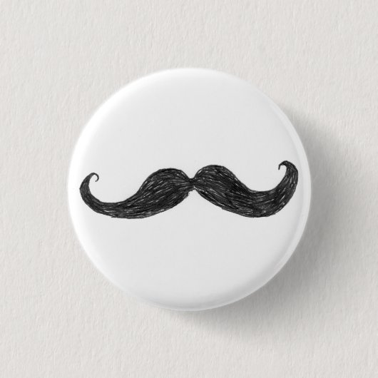 Knopf Team-Hans Moostache Button (Vorderseite)