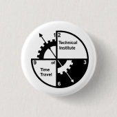 Knopf-technisches Institut der Zeit-Reise Button (Vorderseite)