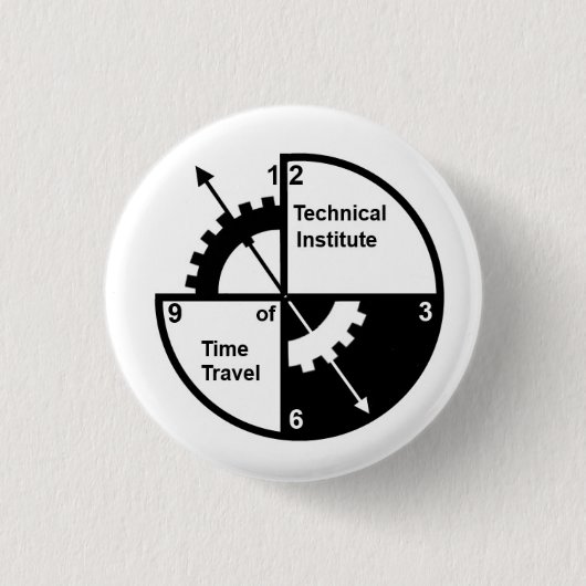 Knopf-technisches Institut der Zeit-Reise Button (Vorderseite)