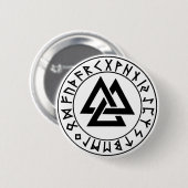Knopf Tri Dreieck Rune-Schild Button (Vorne & Hinten)