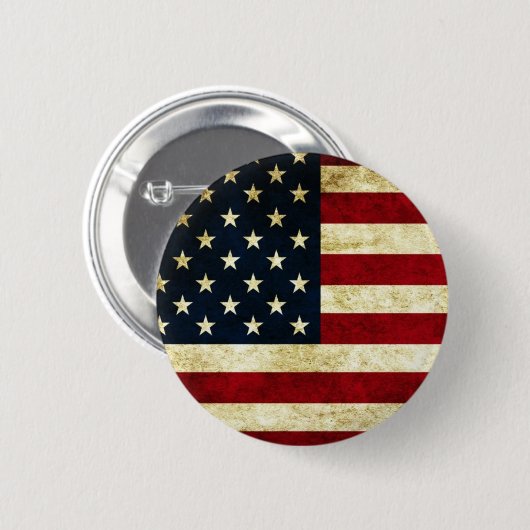Knopf, USA, Flagge Button (Vorne & Hinten)