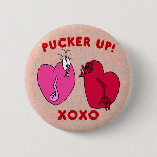 Knopf Valentinhören hochheben Button