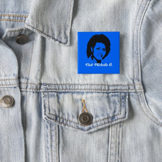 Knopf Verein-Michelle O, Cerulean Blau Button (Beispiel)