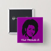 Knopf Verein-Michelle O, im Amethyst Button (Vorne & Hinten)