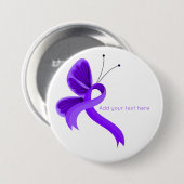 Knopf "Violet Awareness Ribbon" Button (Vorne & Hinten)