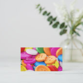 Knopf-Visitenkarte Visitenkarte (Stehend Vorderseite)