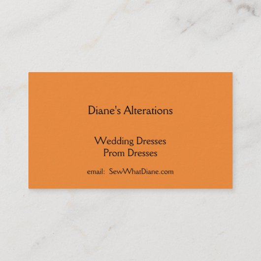 Knopf-Visitenkarte Visitenkarte (Rückseite)