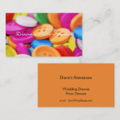 Knopf-Visitenkarte Visitenkarte (Vorne/Hinten)