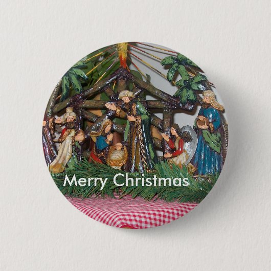 Knopf/Weihnachten/Geburt Christi Button (Vorderseite)