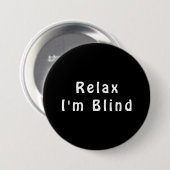 Knopf "White Black Relax Joke Eye" Button (Vorne & Hinten)