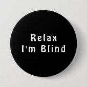 Knopf "White Black Relax Joke Eye" Button (Vorderseite)