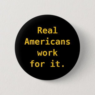 Knopf: Wirkliche Amerikanerarbeit für es Button