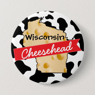 Knopf Wisconsins Cheesehead Button