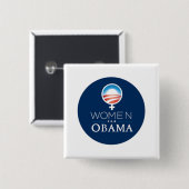 Knopf Women4Obama Button (Vorne & Hinten)