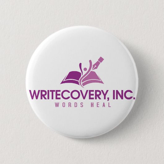 Knopf Writecovery, Inc. Button (Vorderseite)