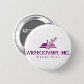 Knopf Writecovery, Inc. Button (Vorne & Hinten)