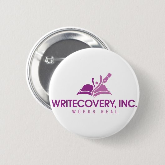 Knopf Writecovery, Inc. Button (Vorne & Hinten)