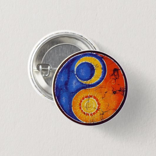 Knopf Yin Yang Button (Vorne & Hinten)