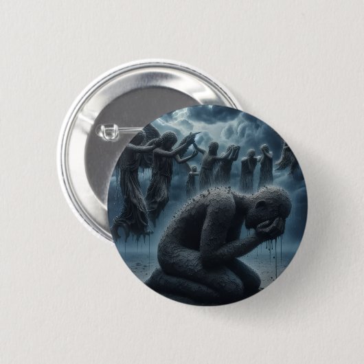 Knopf zerdrückt button (Vorne & Hinten)