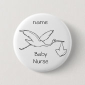 Knopfbaby Krankenschwester, Baby, Button (Vorderseite)