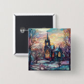 Knopfdruck auf dem Glaskirchplatz Button (Vorne & Hinten)