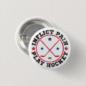 Knopfdruck beim Spielhockey Button (Vorne & Hinten)