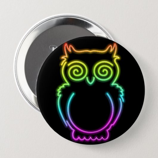 Knopfdruck für die Augenwischerei Psychedelischer Button (Vorne & Hinten)