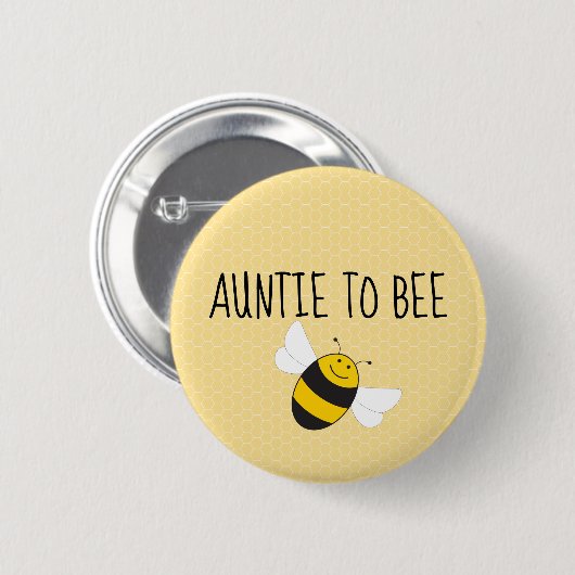 Knopfdruck für Hummeln Babydusche Button (Vorne & Hinten)