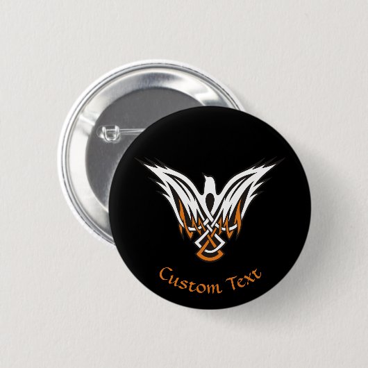 Knopfdruck für keltische Vögel Button (Vorne & Hinten)
