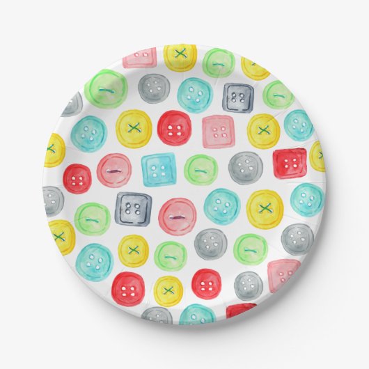 Knopfdruck Pappteller (Vorderseite)